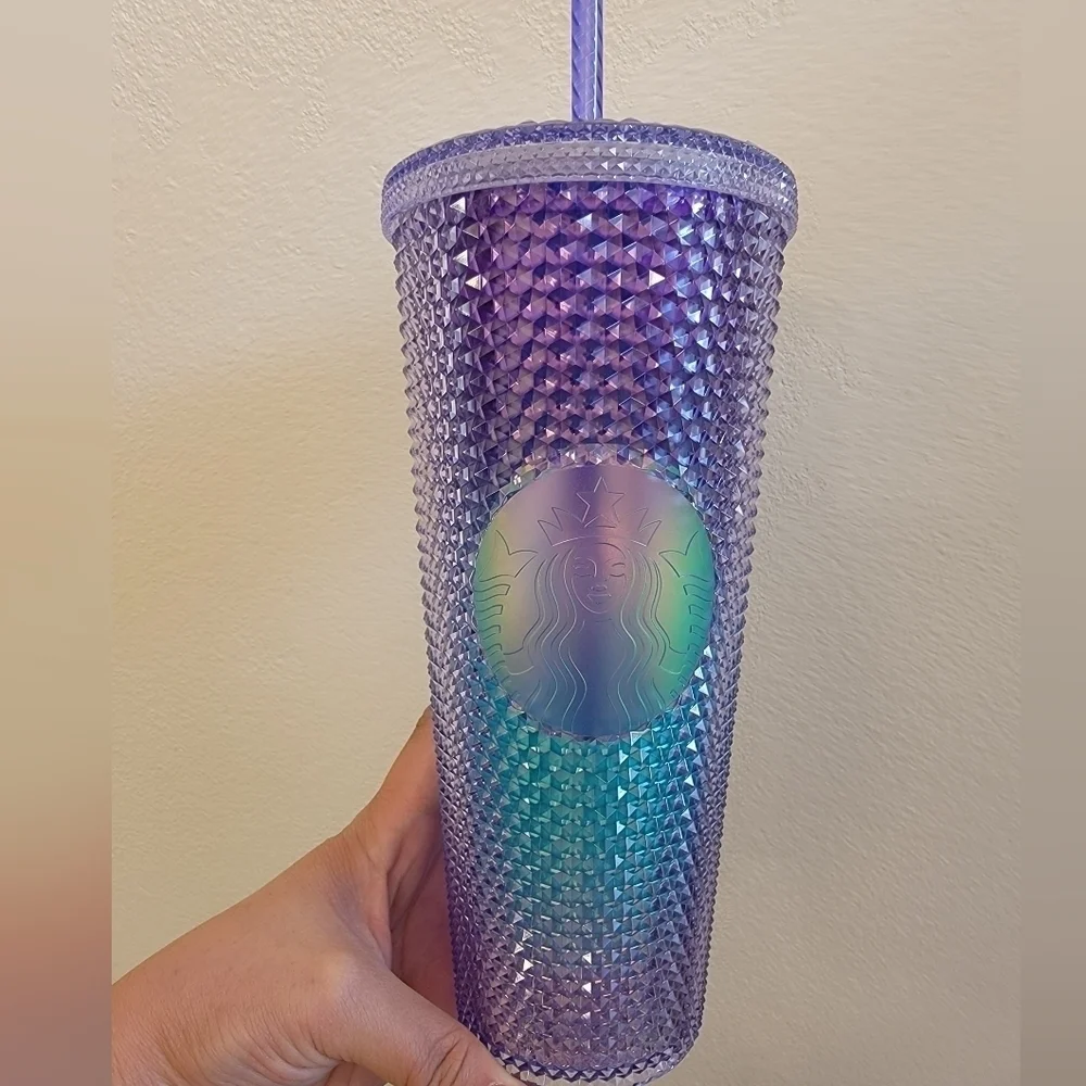 NWT Starbucks Studded Mermaid Ombre Venti Tumbler Cup